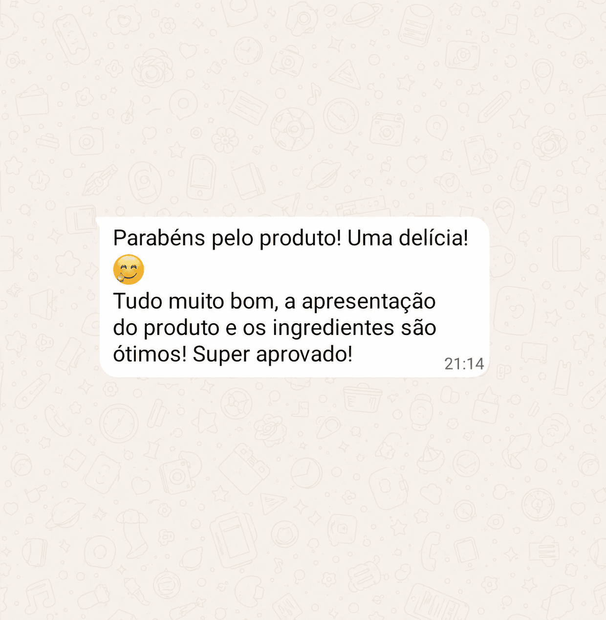 Print 8 de conversa com cliente da Pede Um sobre as receitas
