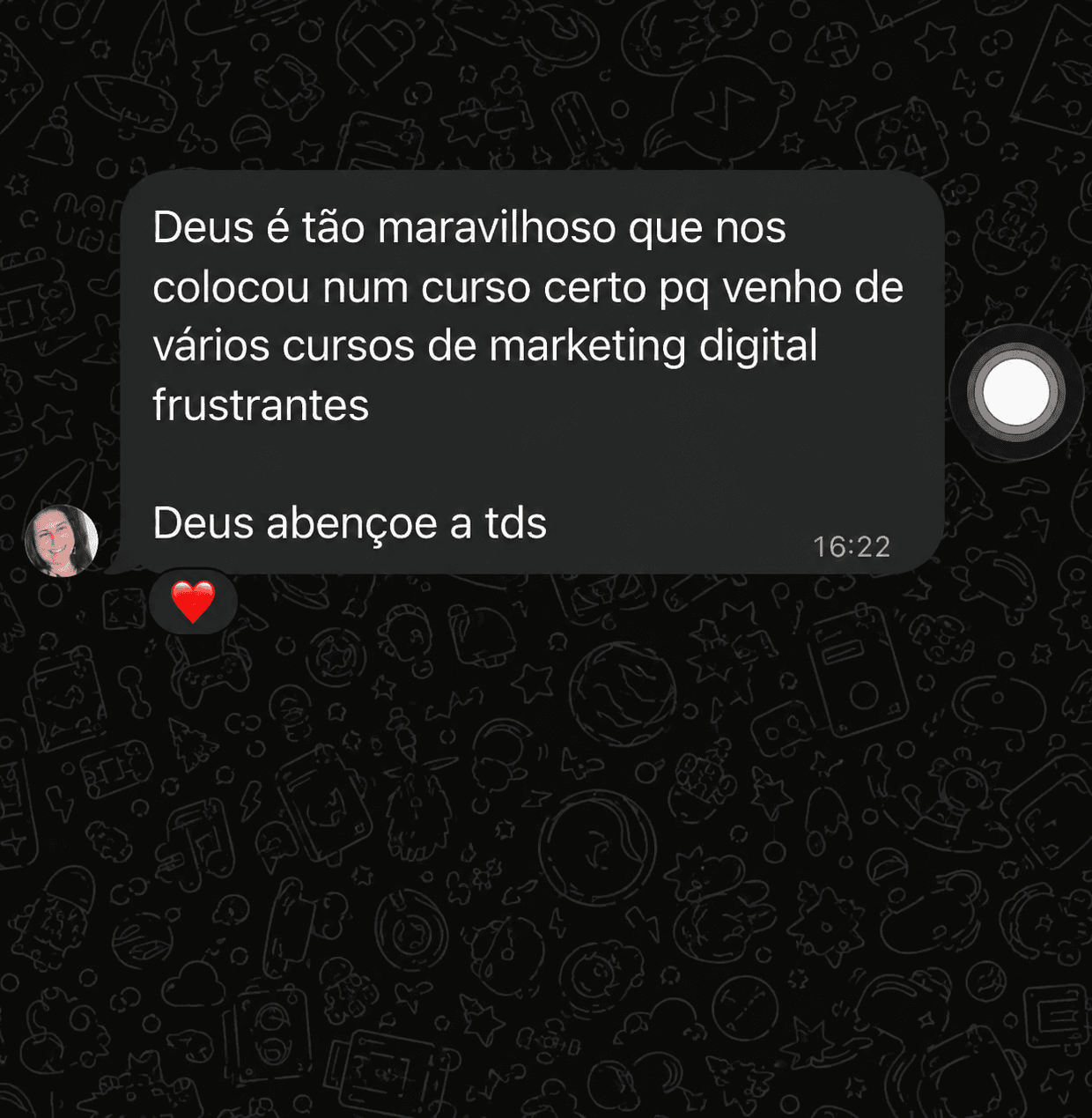Feedback real de aluno do Método Açaí Gourmet na Garrafa Lucrativo